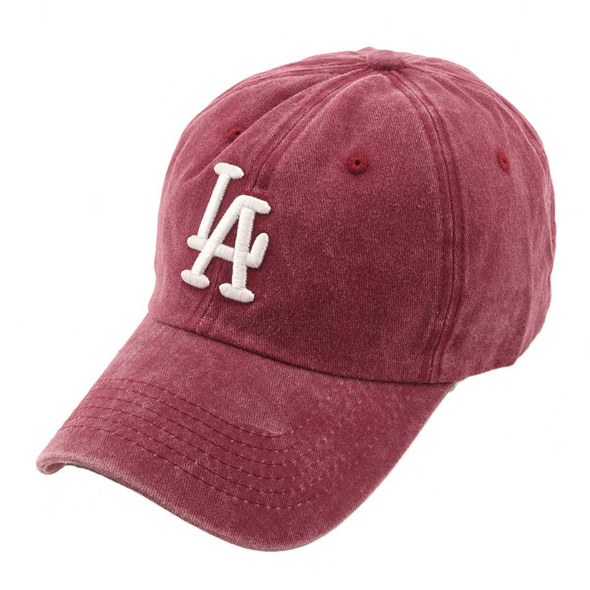 LA 3D Embroidery Pigment Baseball Cap - For Women