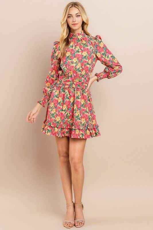 Floral Long Sleeve Dress