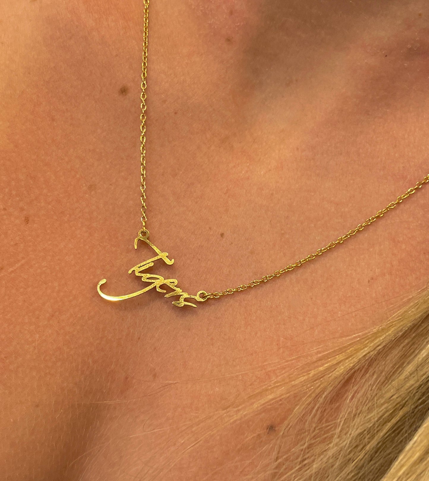 Tigers Name Necklace - Tigers Gift - Auburn, Clemson, LSU