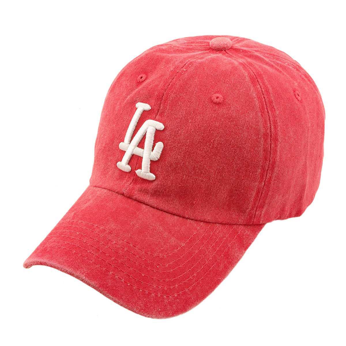 LA 3D Embroidery Pigment Baseball Cap - For Women