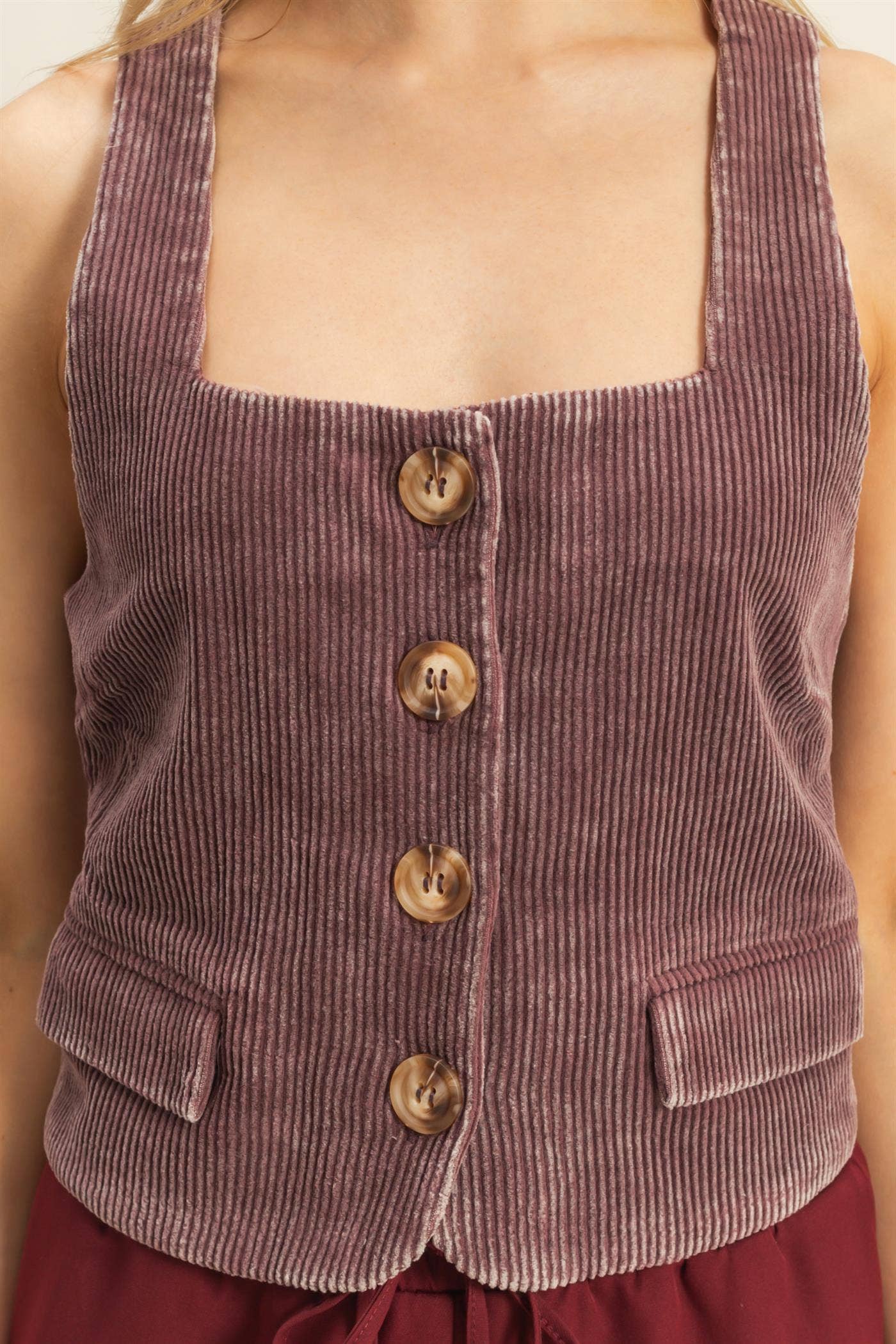Snow Garment Washed Corduroy Vest