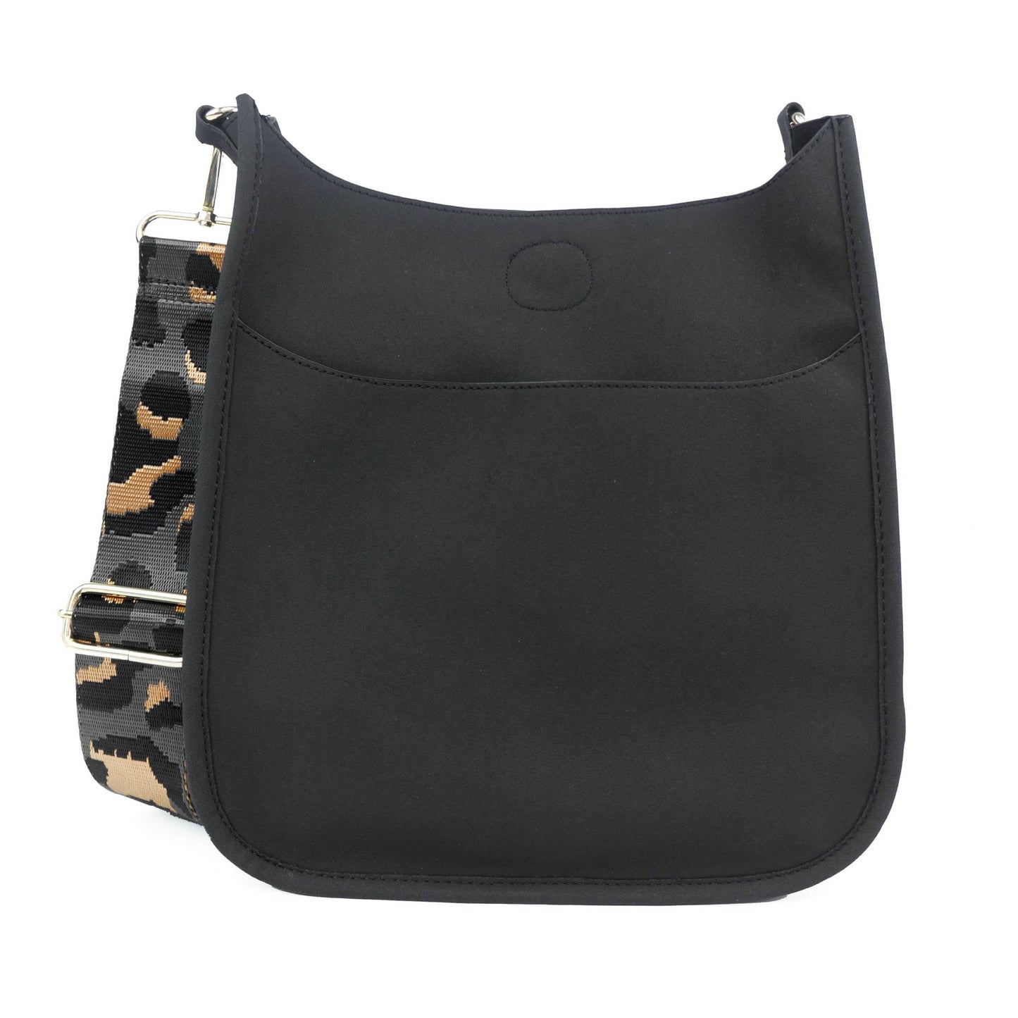 Vegan Suede Messenger Bag