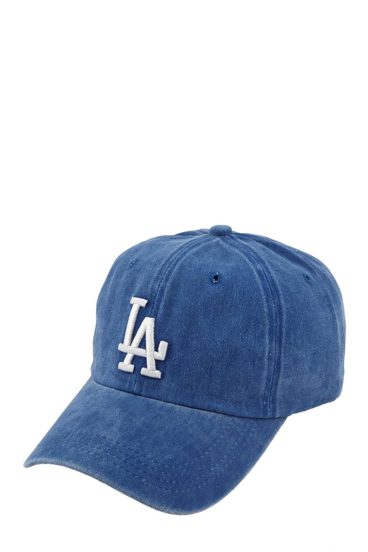 NEW COLOR LA 3D EMBROIDERY PIGMENT BASEBALL CAP