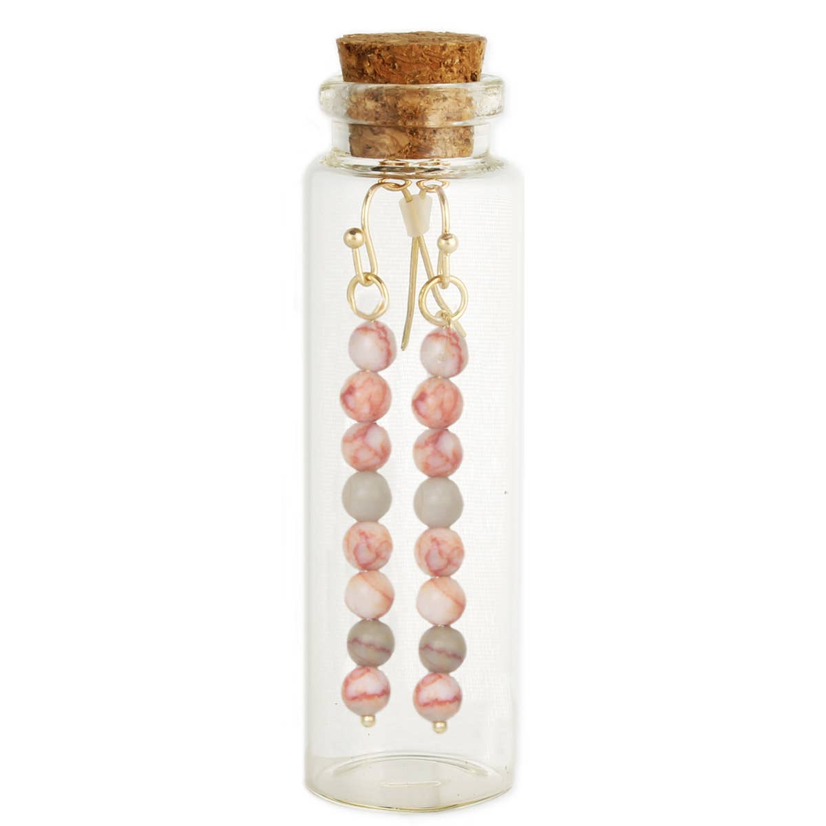 Bottled Treasures Stone Bead Drop Earrings