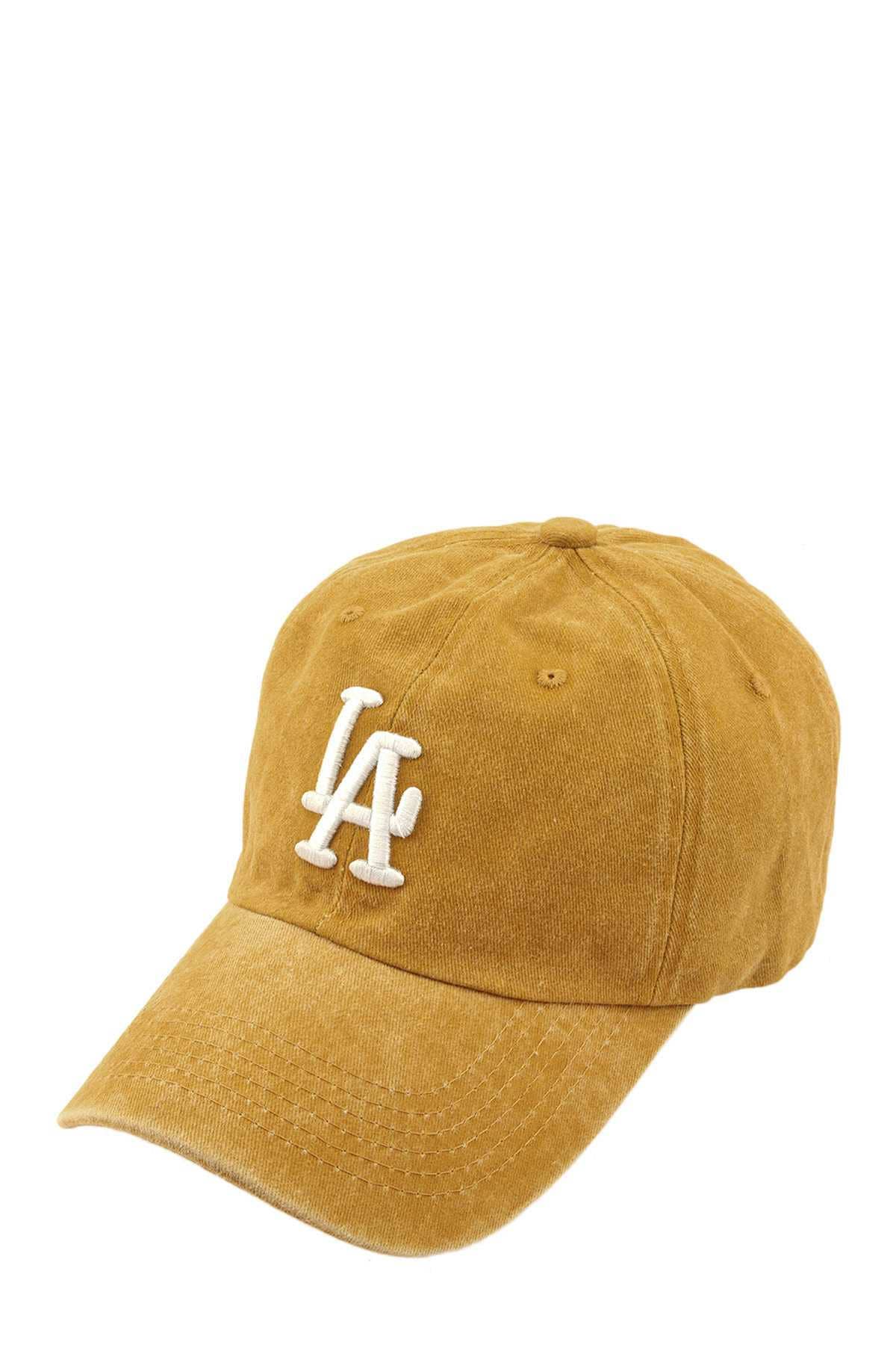 NEW COLOR LA 3D EMBROIDERY PIGMENT BASEBALL CAP