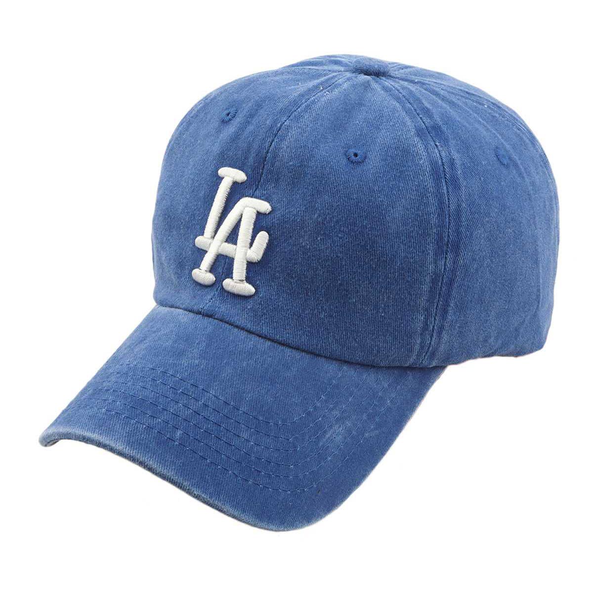 LA 3D Embroidery Pigment Baseball Cap - For Women