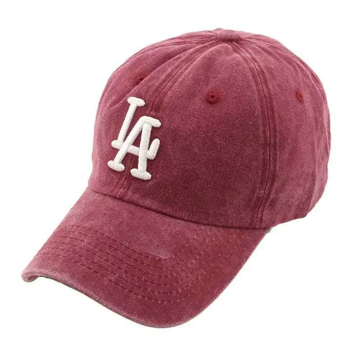NEW COLOR LA 3D EMBROIDERY PIGMENT BASEBALL CAP
