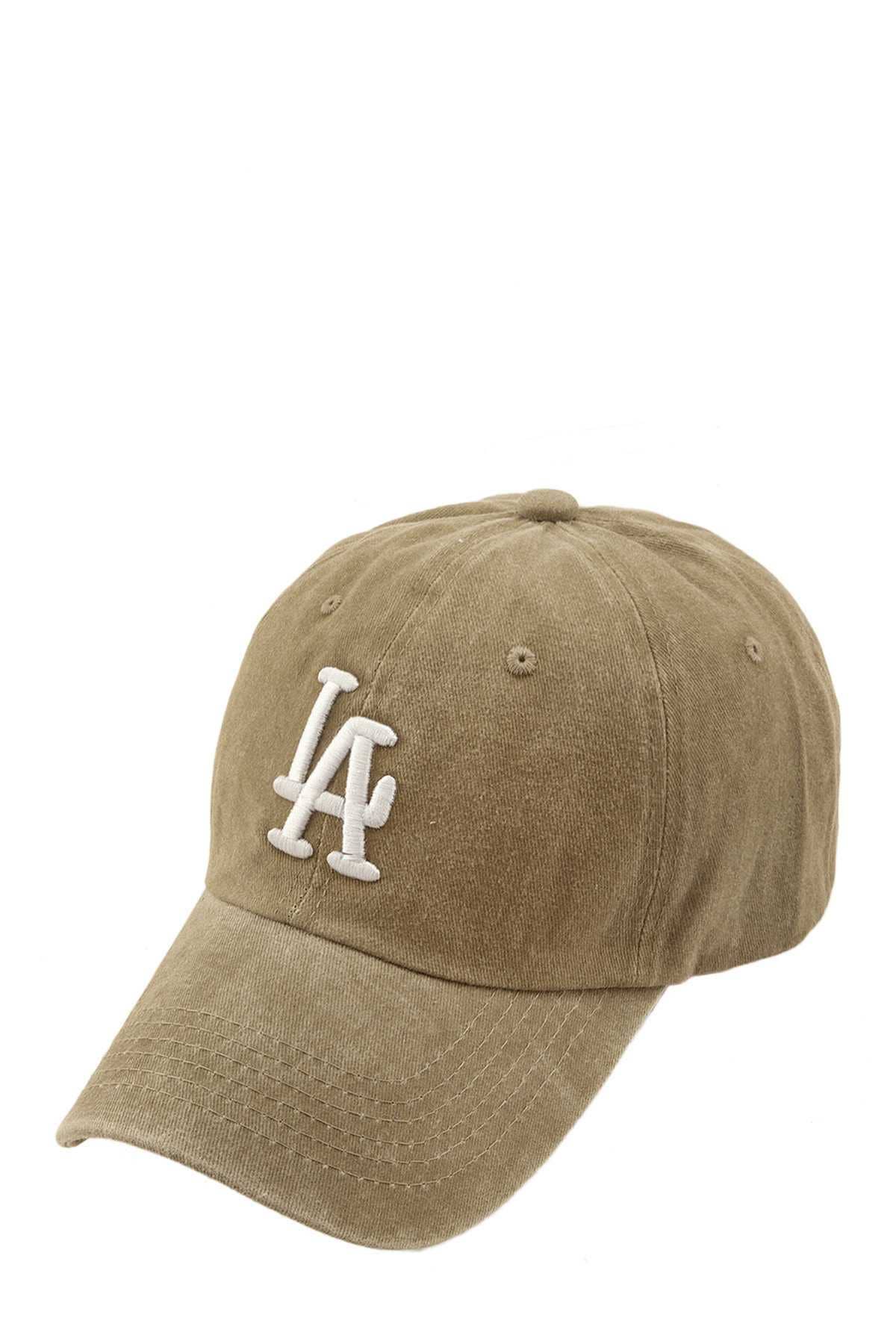 NEW COLOR LA 3D EMBROIDERY PIGMENT BASEBALL CAP