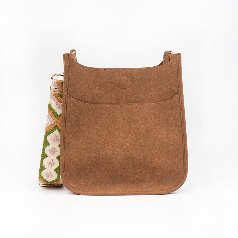 Vegan Suede Messenger Bag