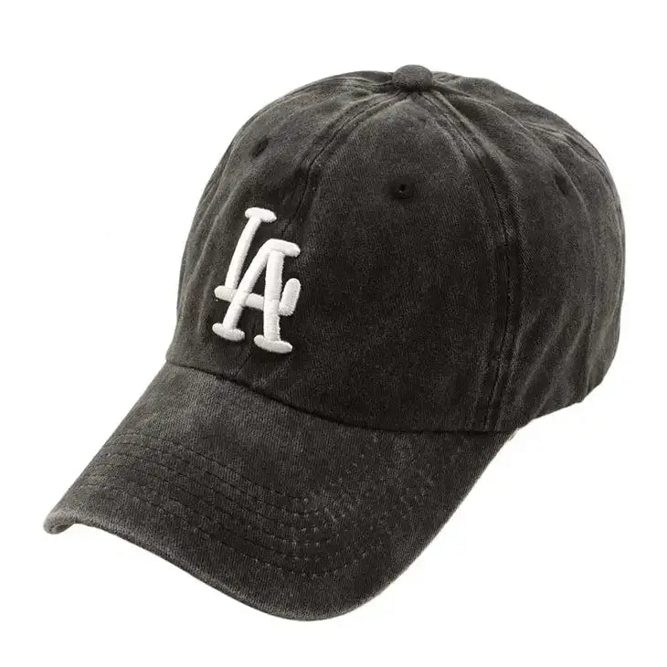 LA 3D Embroidery Pigment Baseball Cap - For Women