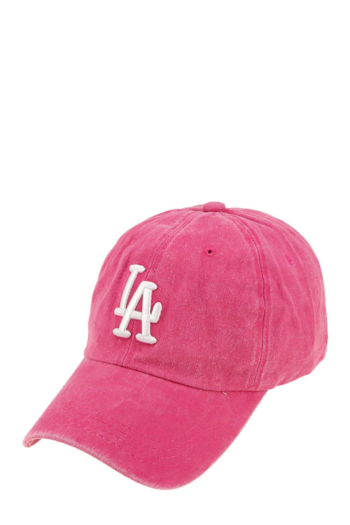 LA 3D Embroidery Pigment Baseball Cap - For Women