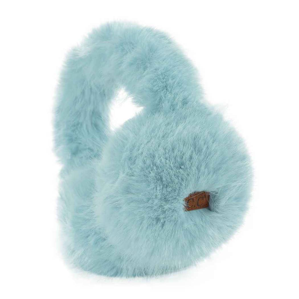 Solid Color Long Fur Winter Earmuff