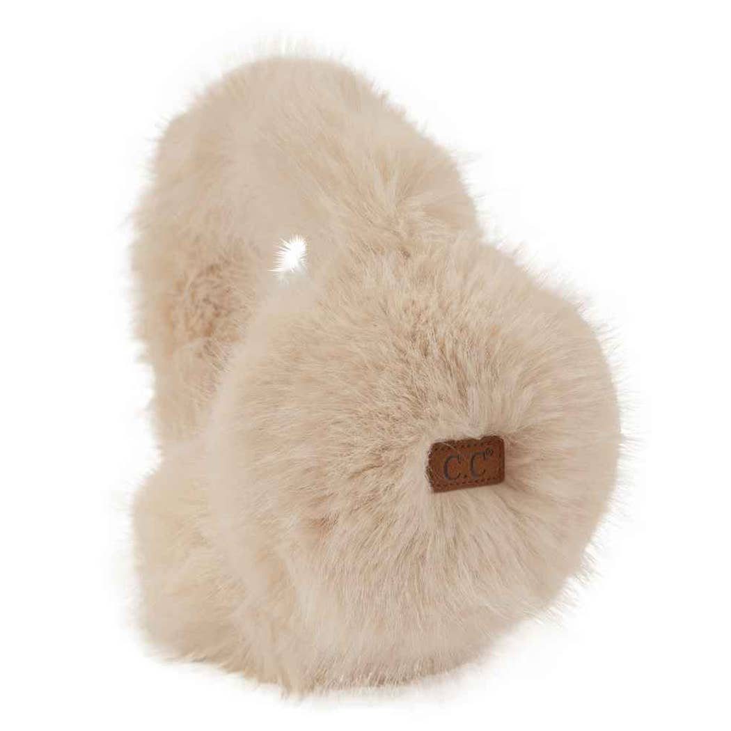 Solid Color Long Fur Winter Earmuff