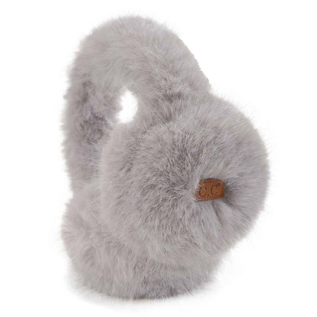 Solid Color Long Fur Winter Earmuff