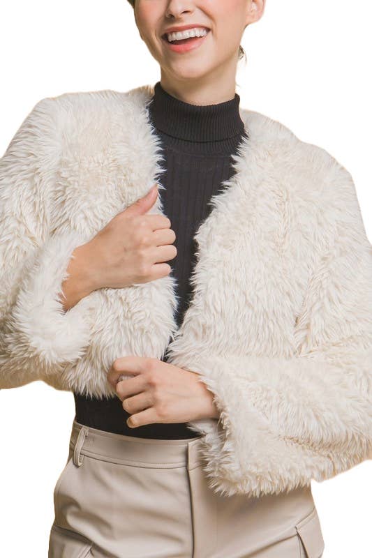 Crop Faux Fur Jacket