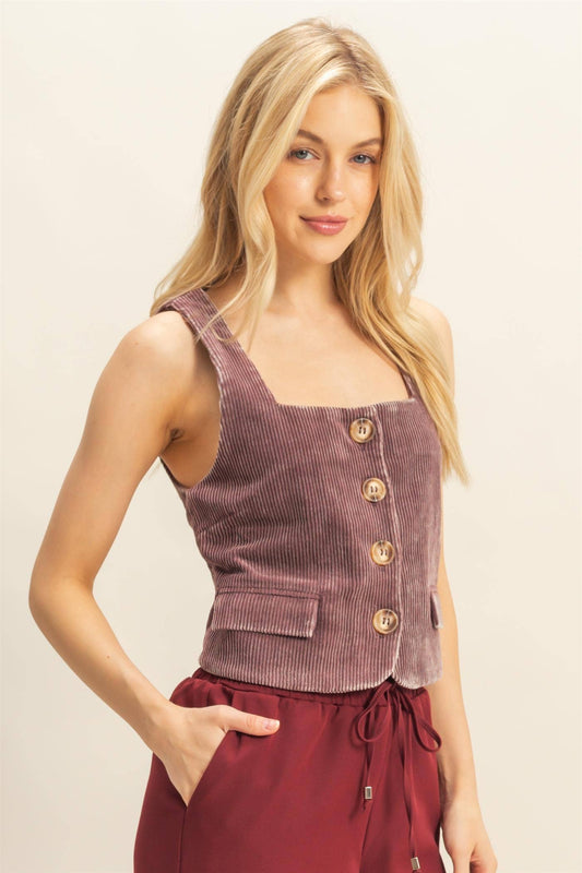 Snow Garment Washed Corduroy Vest